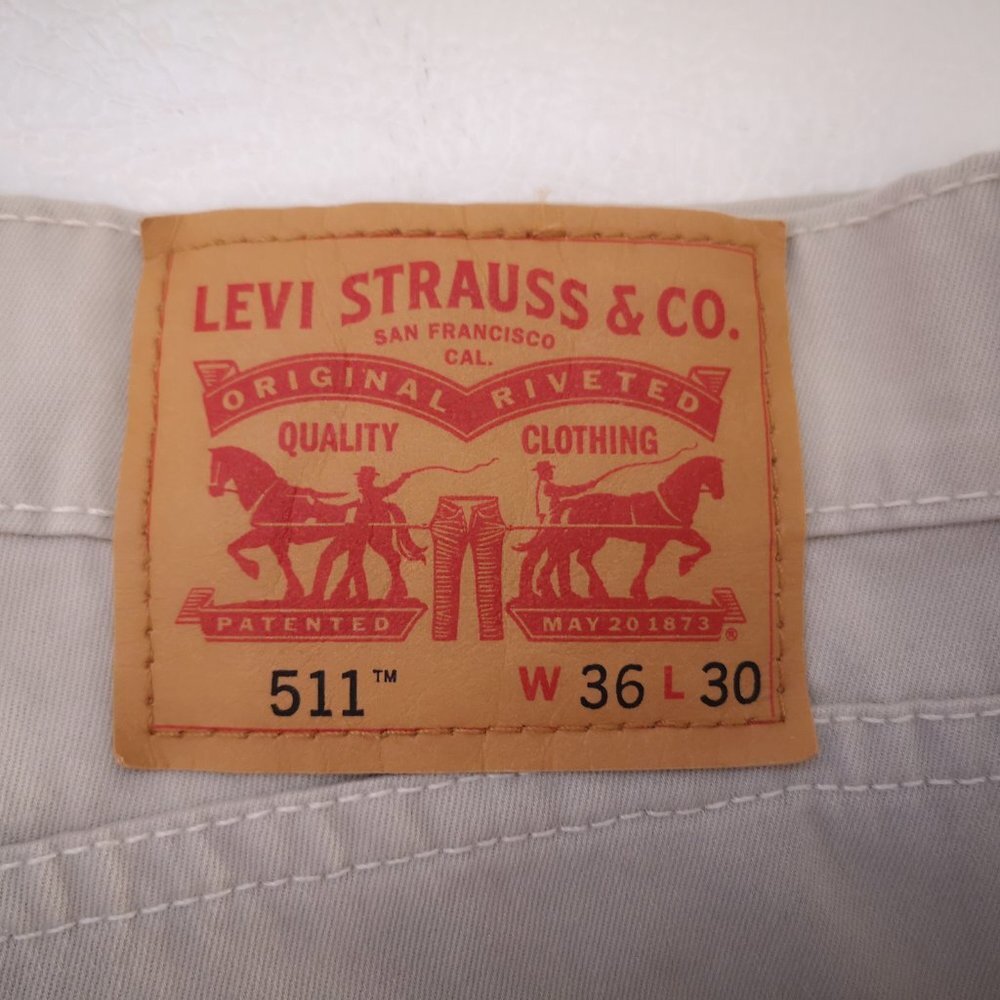 Levi's Men's Straight Jeans - Light Gray